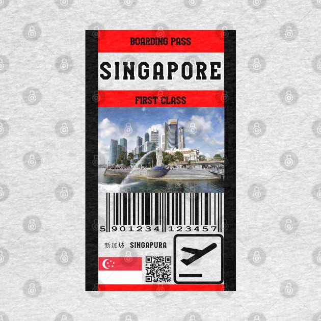 Singapore first class boarding pass by Travellers